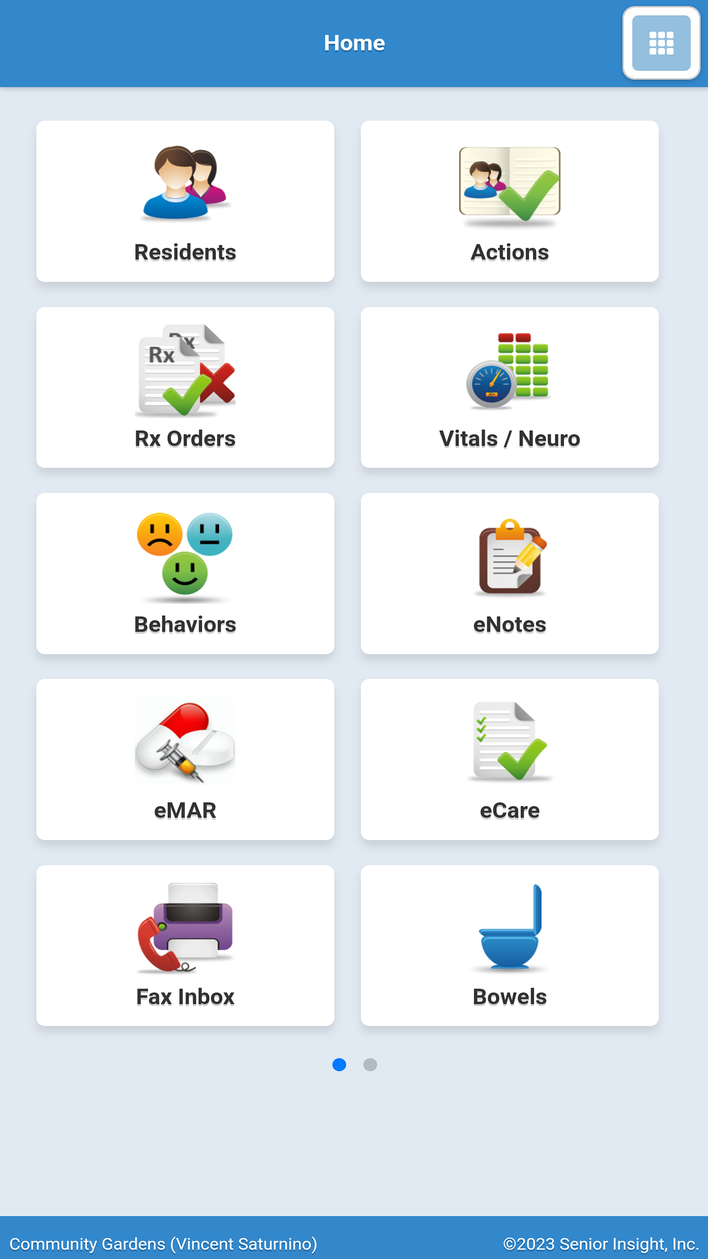 screenshot of Senior Insight